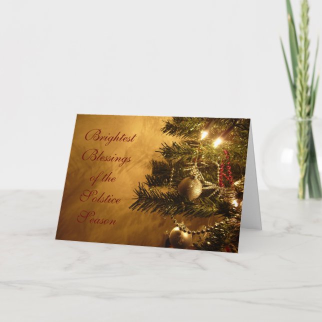 Kort för vinterSolsticehälsning (Framsida)