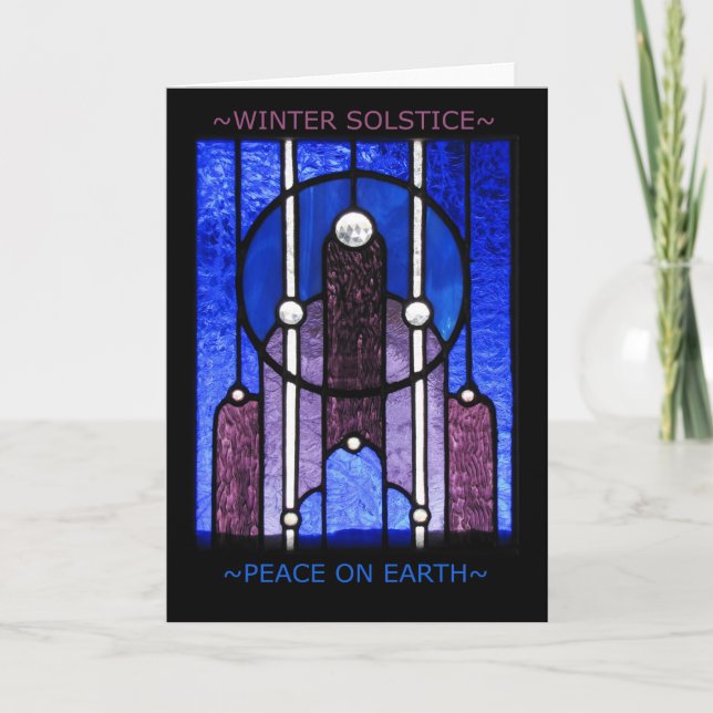 Kort för vinterSolsticehälsning (Framsida)