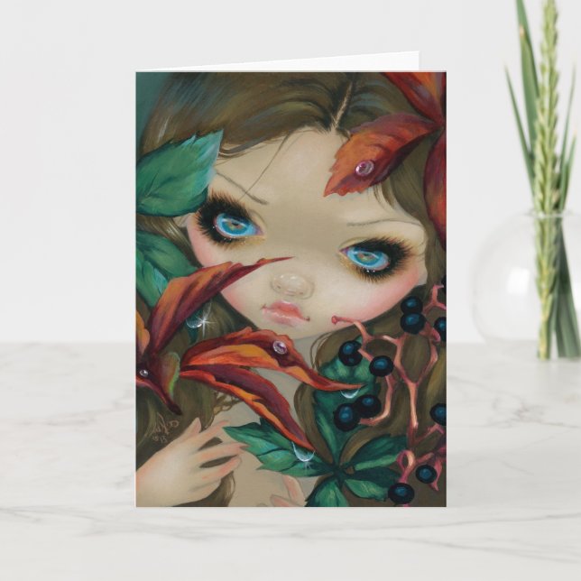 Kort "för Virginia ranka" hälsning (Framsida)