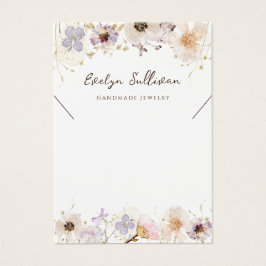 Kort för visning av torkade vilda blommor