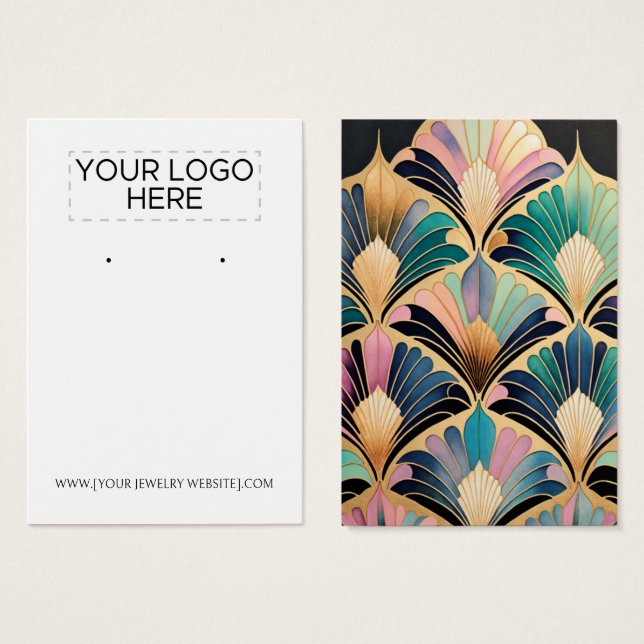 Kort för Visning för avläsning av vattenfärgskonst (Framsida & baksida)