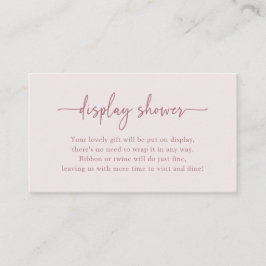 Kort för Visning för Rosa av elegant