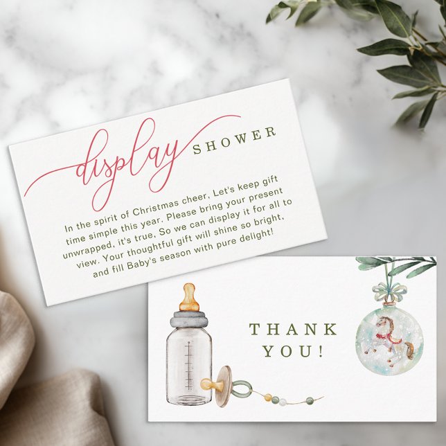 Kort för Visning för små babyskor (Display Shower Card)