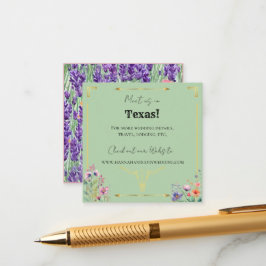 Kort för Westerna Bröllop-hölje i Lavender Fält