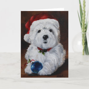 Kort för Westie västra höglands- Terriergod jul