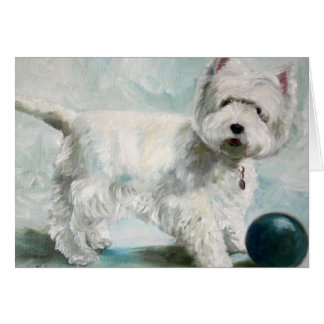 Kort för Westie västra höglands- Terrierhund