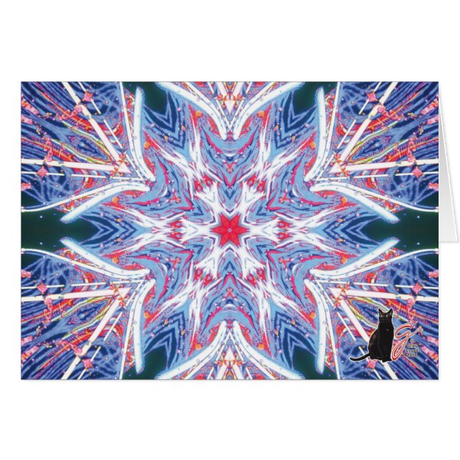 Kort för WhiskerKaleidoscopehälsning (Framsidan Horizontal)
