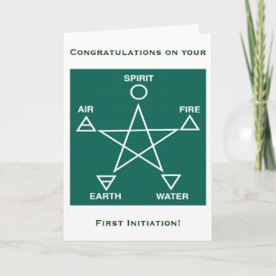 Kort för Wicca första påbörjandegrattis