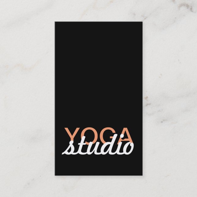 kort för yogastudiostansmaskin (Framsida)