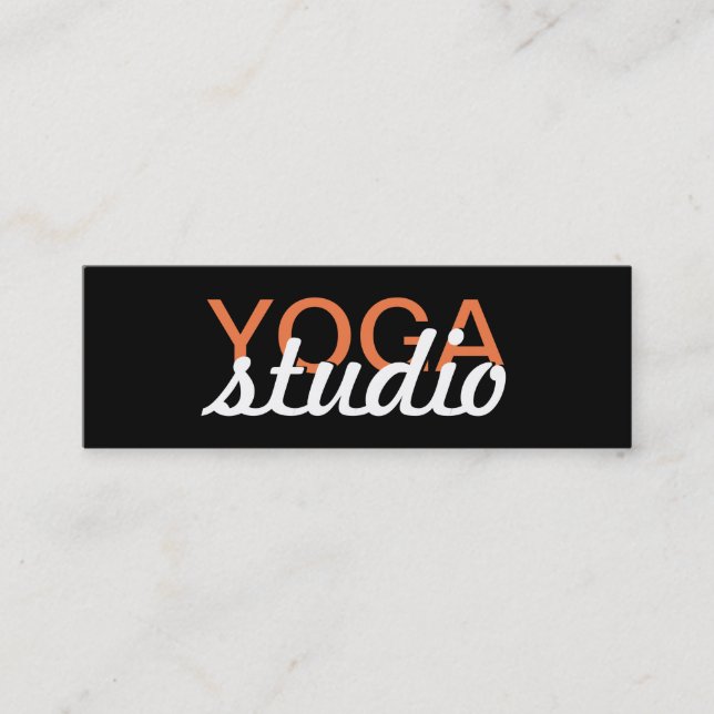 kort för yogastudiostansmaskin (Framsida)