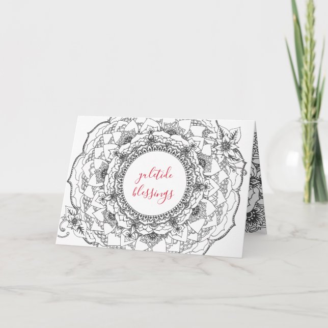 Kort för Yule Mandalahelgdag (Framsida)