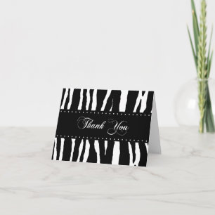 Kort för zebra tryckmönstertack