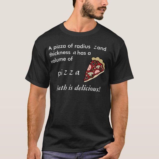 Kort - formeln för läcker pizza t-shirt (Framsida)