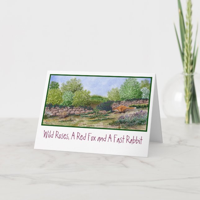 Kort - Fox en kanin.. (Framsida)
