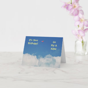 KORT "GETTING OLDER BIRTHDAY HUMOR, GO FLY A KITE"