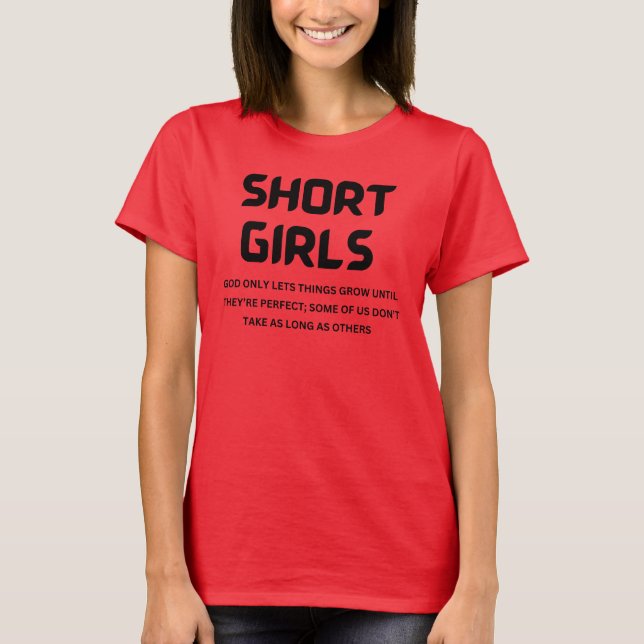Kort Girls Perfekt Quote T-Shirt - Empowerering Wo (Framsida)