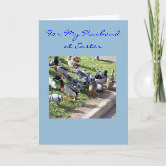 Kort glad påsk Make - Ankor och svin