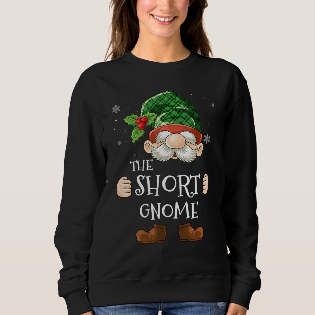 Kort Gnome Matching Family Group jul Party T Shirt (Framsida)