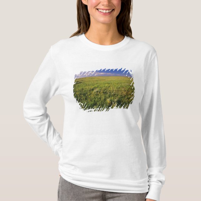 Kort Grass Prairie i nordöstra delen av området T-shirt (Framsida)