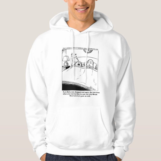 Kort grynigt ris Rollig hoodie av Rick London (Framsida)