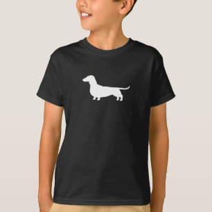 Kort Haired tax för WienerhundSilhouette T Shirt