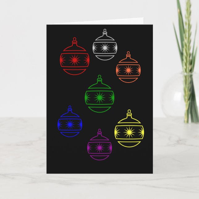 Kort - Hälsning - Julgransprydnader (Framsida)