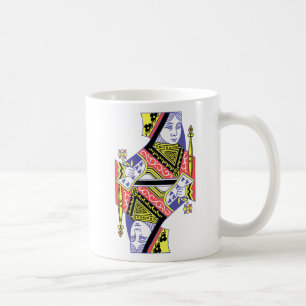 Kort, hans och Hers drottning Kaffemugg
