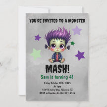 Kort hår monster mash födelsedagsfest