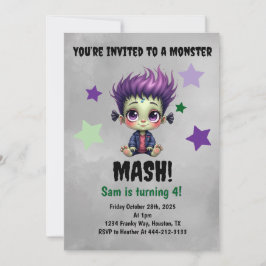 Kort hår monster mash födelsedagsfest