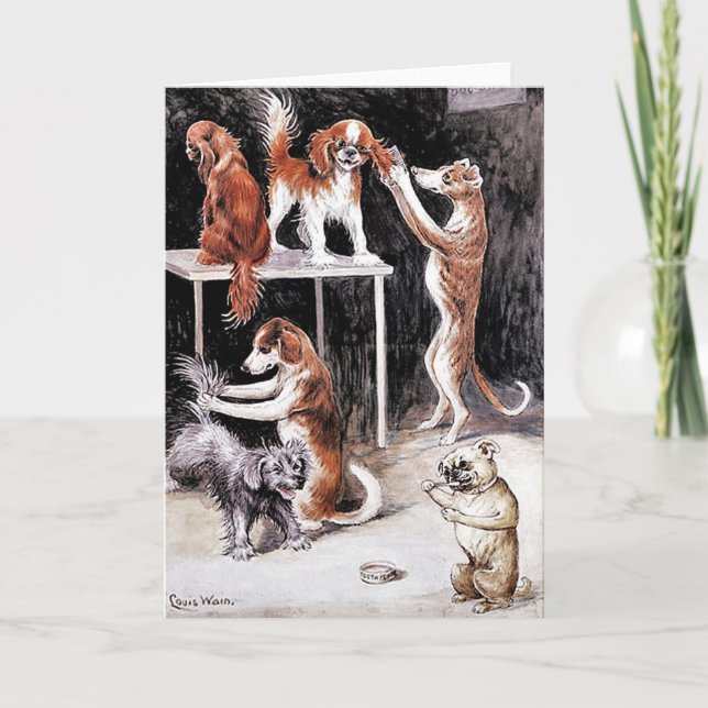 Kort: Hundar Grooming Hundar Kort (Framsida)