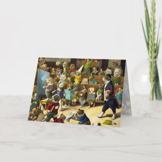 Kort: Hunden skolar vid Louis Wain Kort