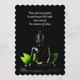 Kort/inbjudan för Buddha citationstecken 1 Inbjudningar