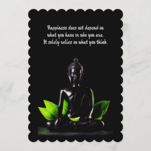 Kort/inbjudan för Buddha citationstecken 4 Inbjudningar