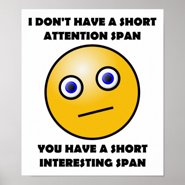 Kort Intressant Span Funny Poster (Framsidan)