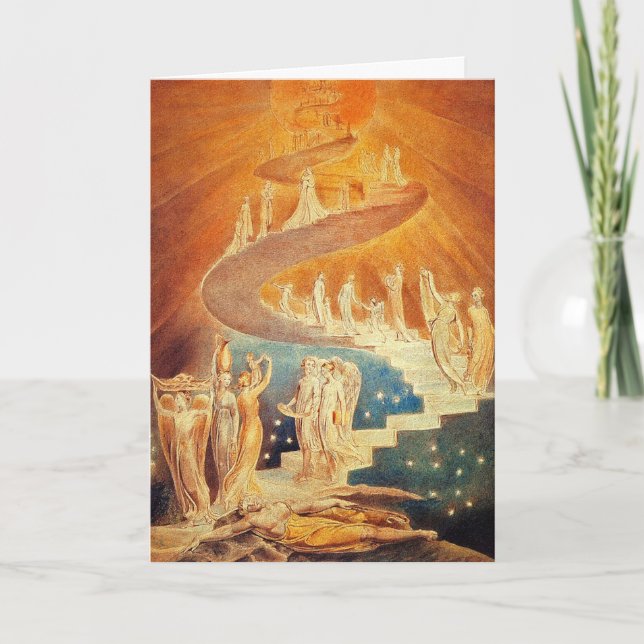 Kort:  Jacob stege - William Blake Helgkort (Framsida)