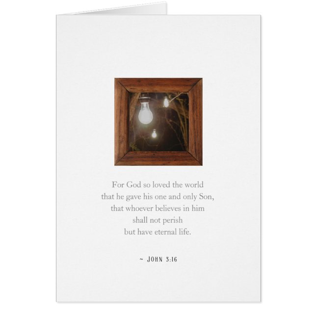 Kort John 3:16 Verse Jesus Elegant Editable Jesus  (Framsidan)