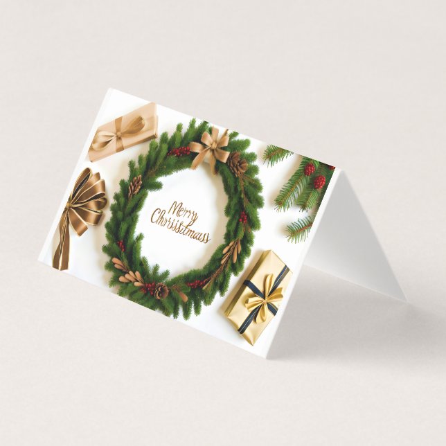 Kort Julafton Hälsning, Önskemål och ruttmeddeland (Framsida)