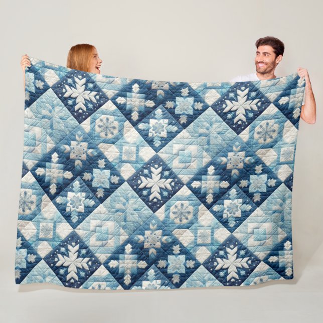 Kort juldesign fleecefilt (På plats)