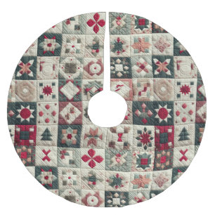 Kort juldesign julgransmatta borstad polyester