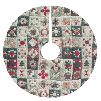 Kort juldesign julgransmatta borstad polyester