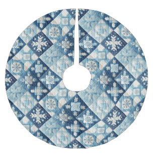 Kort juldesign julgransmatta borstad polyester