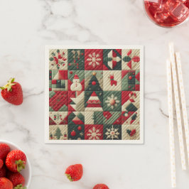 Kort juldesign pappersservett