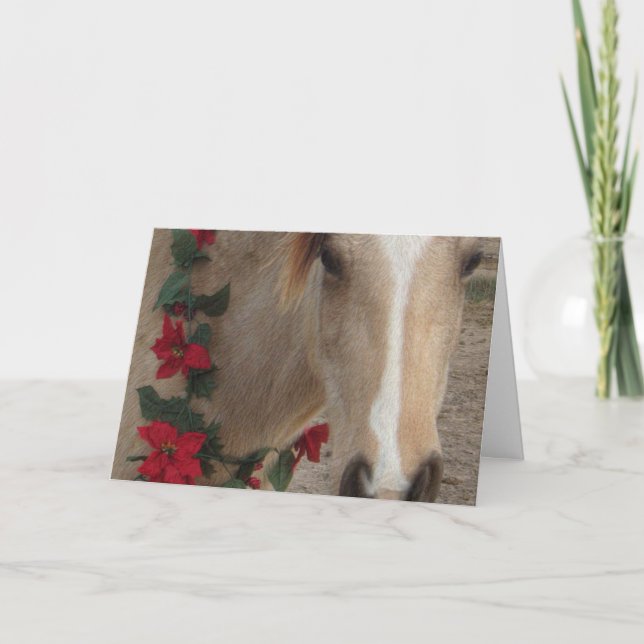 Kort - Julens Helgdag Horse (Framsida)