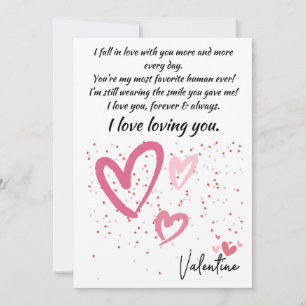 KORT KÄRLEK FÖR VALENTINE, JAG FALLER I KÄRLEK MED