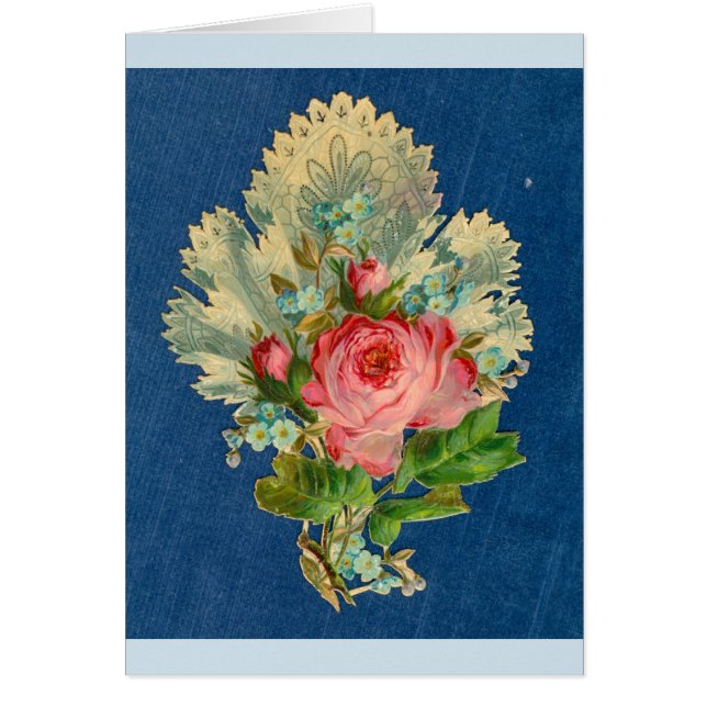 Kort - kärlekdiktinsida (victorianen, till en man) (Framsidan)