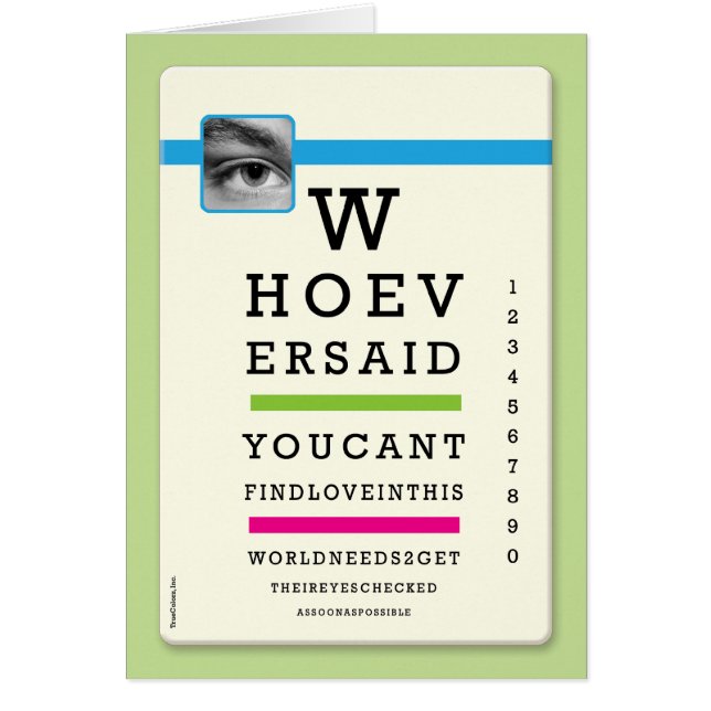 Kort - kontrollerade ögon (Framsidan)