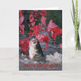 Kort/Largemouth Bass God jul! Helgkort