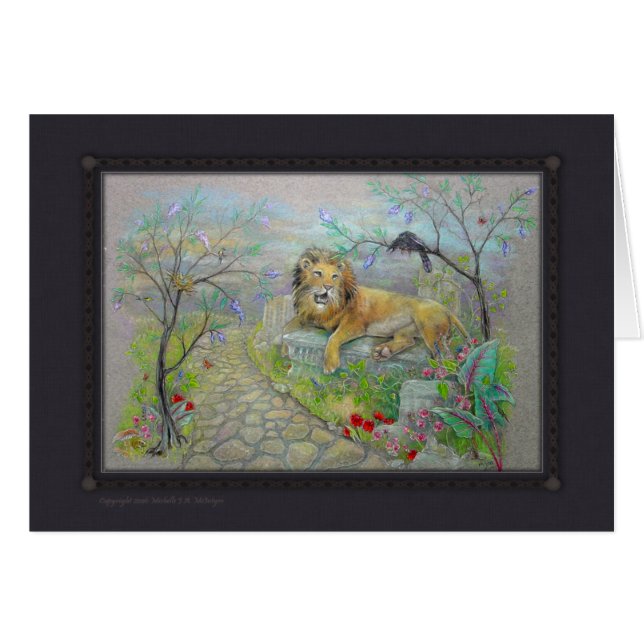 Kort - lejon sagobok (Framsidan Horizontal)