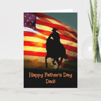 Kort Lycklig Fars dag Pappa, Cowboy Land-kort
