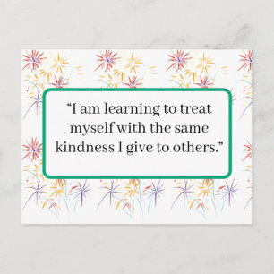 Kort med affirmation om självkärlek Minimalistis